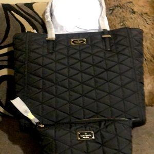 Brand new Kate Spade. Hand bag and make up pouch.